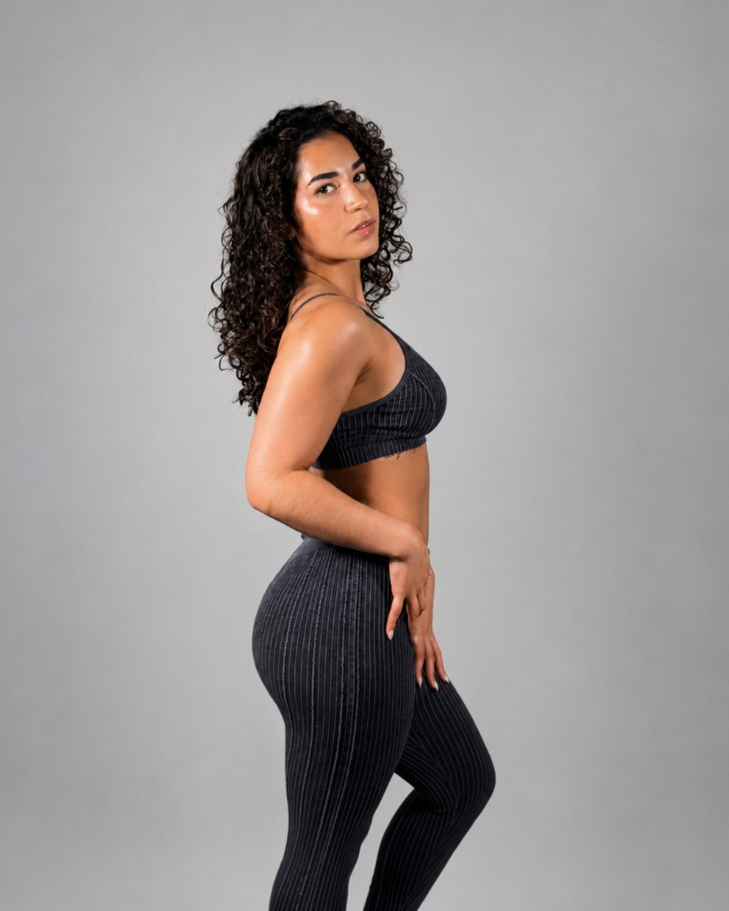 Seamless Scrunch Set – Washed Black