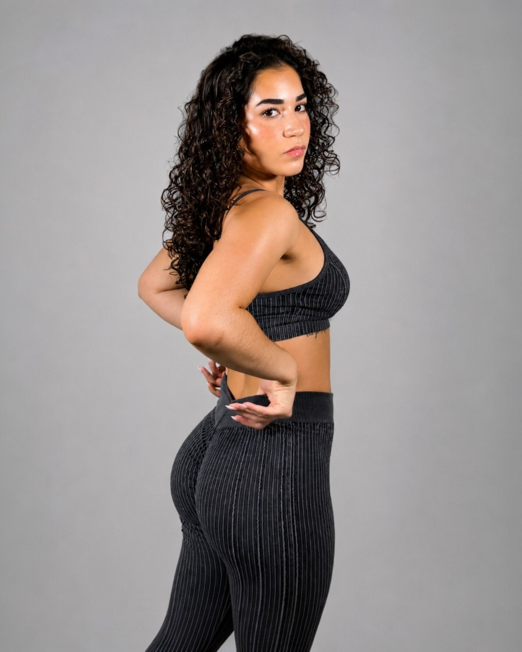 Seamless Scrunch Set – Washed Black
